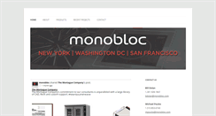 Desktop Screenshot of monobloc.com